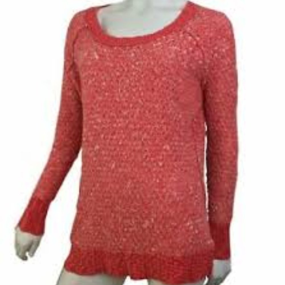 Free People Over Sized Scoop Neck Sweater Size XS